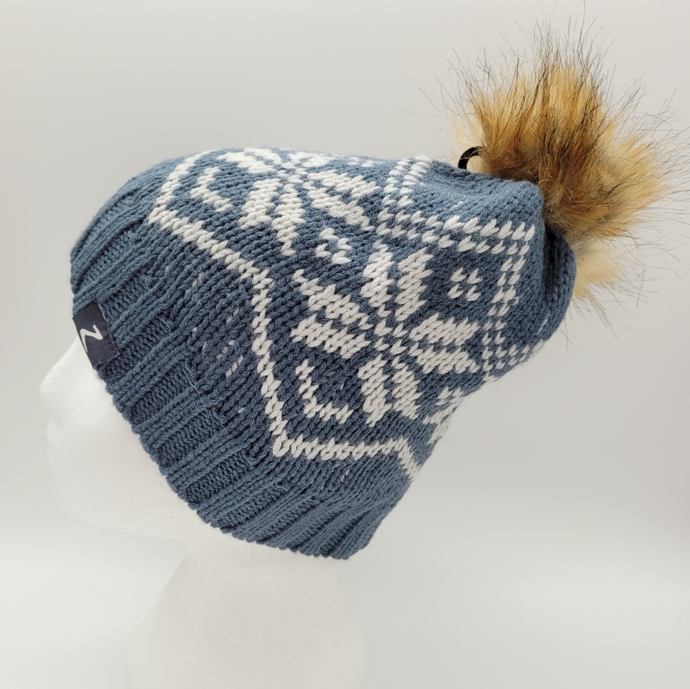 HORZE | Monika kids snowflake hat pompom beanie toque